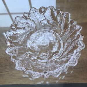 Elegant Clear Glass Bowl